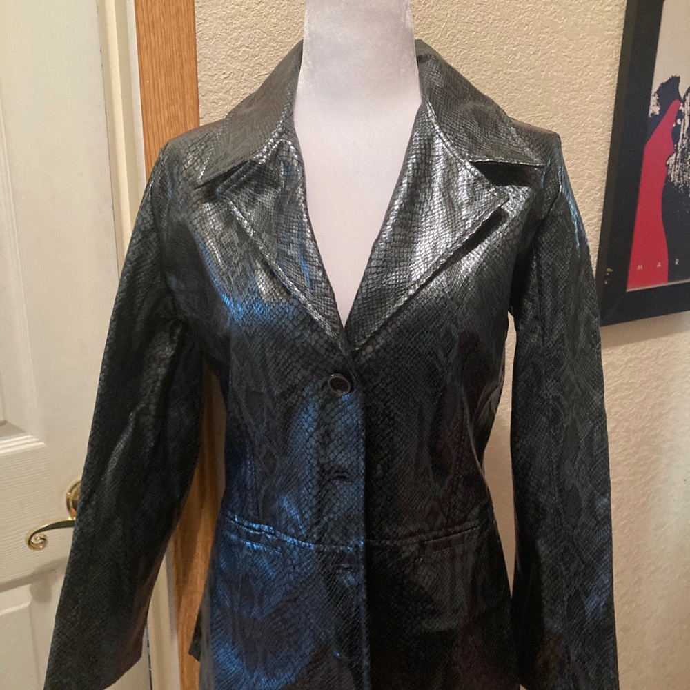 Vintage 90s faux leather jacket